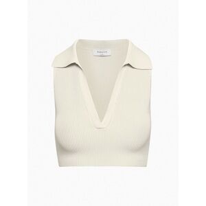 Aritzia Babaton Contour Crop Polo Tank